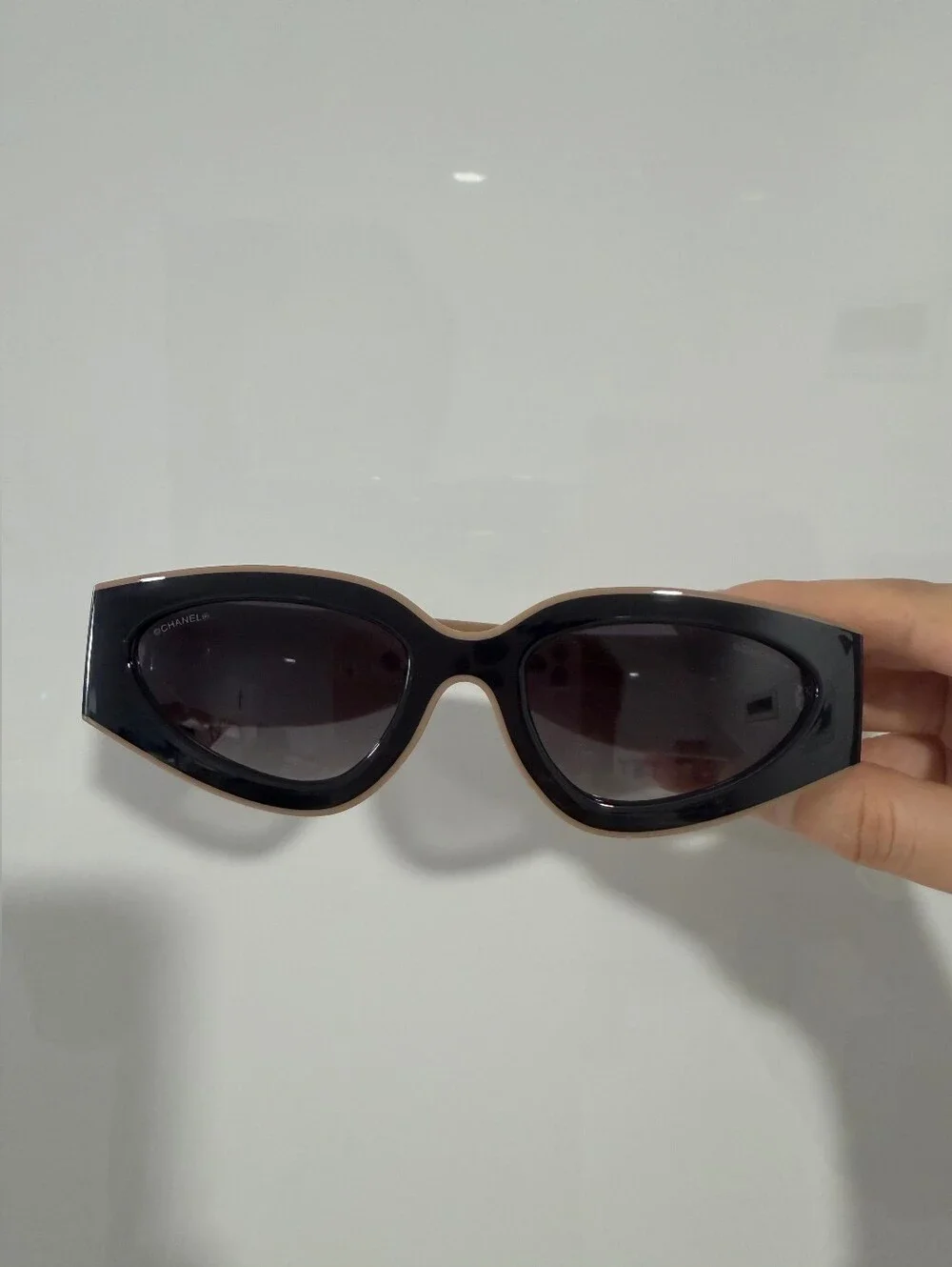 Chanel Cat-Eye Sunglasses with CC Emblem